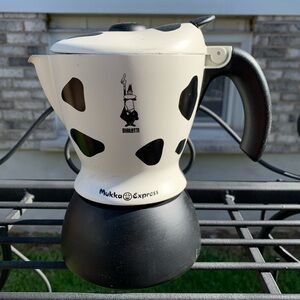 Bialetti Mukka express cow print cappuccino maker